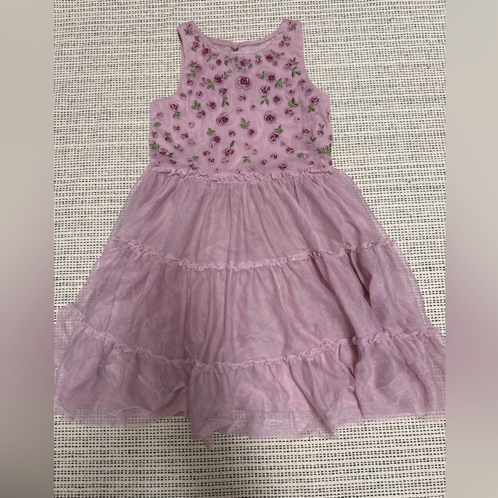3/$20🍁SALE! Cat & Jack Floral Embroidered Tulle Girls Dress